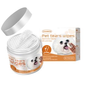 Yegbong Pet Wet Wipes Cleaning Dogs Tear Stain Removal Eye Cleaning Eye Wipes Eye Dirt Removal Cotton Pads (Option: 1pcs)