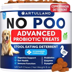 No Poo Chews For Dogs & Puppies Stool Eating Deterrent With Probiotics & Enzymes (Option: Artullano)