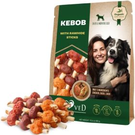 Rawhide Treats With Duck And Chicken Human Grade Meat All Natural Organic Dried Snacks Grain Free Long Lasting Chews For Large And Small Dogs (Option: 1pcs)