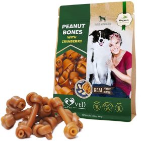 Peanut Butter Bones With Cranberry Rawhide Free Chew Treats, Pet Natural Organic Snacks Healthy Collagen & Bulk Best Chews For Small Dogs (Option: Beloved Pets)