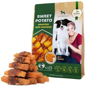 Sweet Potato Wrapped With Chicken Pet Natural Chew Treats, Grain Free, Organic, Meat Human Grade Dried Snacks In Bulk For Training (Option: 1pc)