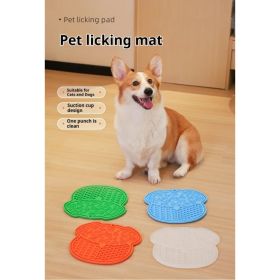 Lick Mat For Dogs, Dog Slow Feeder Mat With Strong Suction (Option: Green)