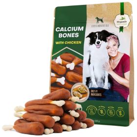 Calcium Bones Wrapped Chicken & Rawhide Free Chew Treats, Pet Healthy Dried Snacks, Grain Free, Organic Meat Chews (Option: Beloved Pets)
