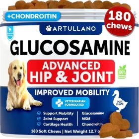 Glucosamine For Dogs Hip And Joint Supplement For Dogs With Arthritis Chews With Chondroitin Hemp Oil MSM Canine Joint Pain Relief (Option: Artullano)