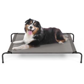 Elevated Bed. M Size, Gray (Option: Pet beds)