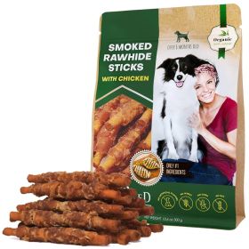 Smoked Rawhide Sticks Wrapped Chicken Pet Natural Chew Treats Grain Free Organic Meat Healthy Human Grade Dried Snacks (Option: Beloved Pets)